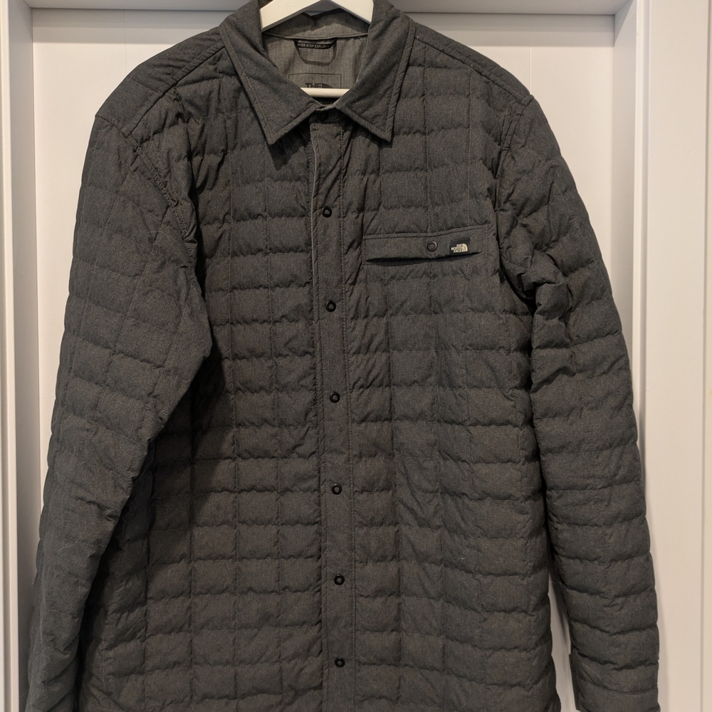 The North Face Gray Lightweight Shirt Jacket